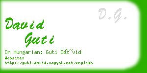 david guti business card